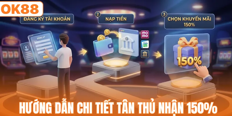 Hướng dẫn chi tiết tân thủ nhận 150%